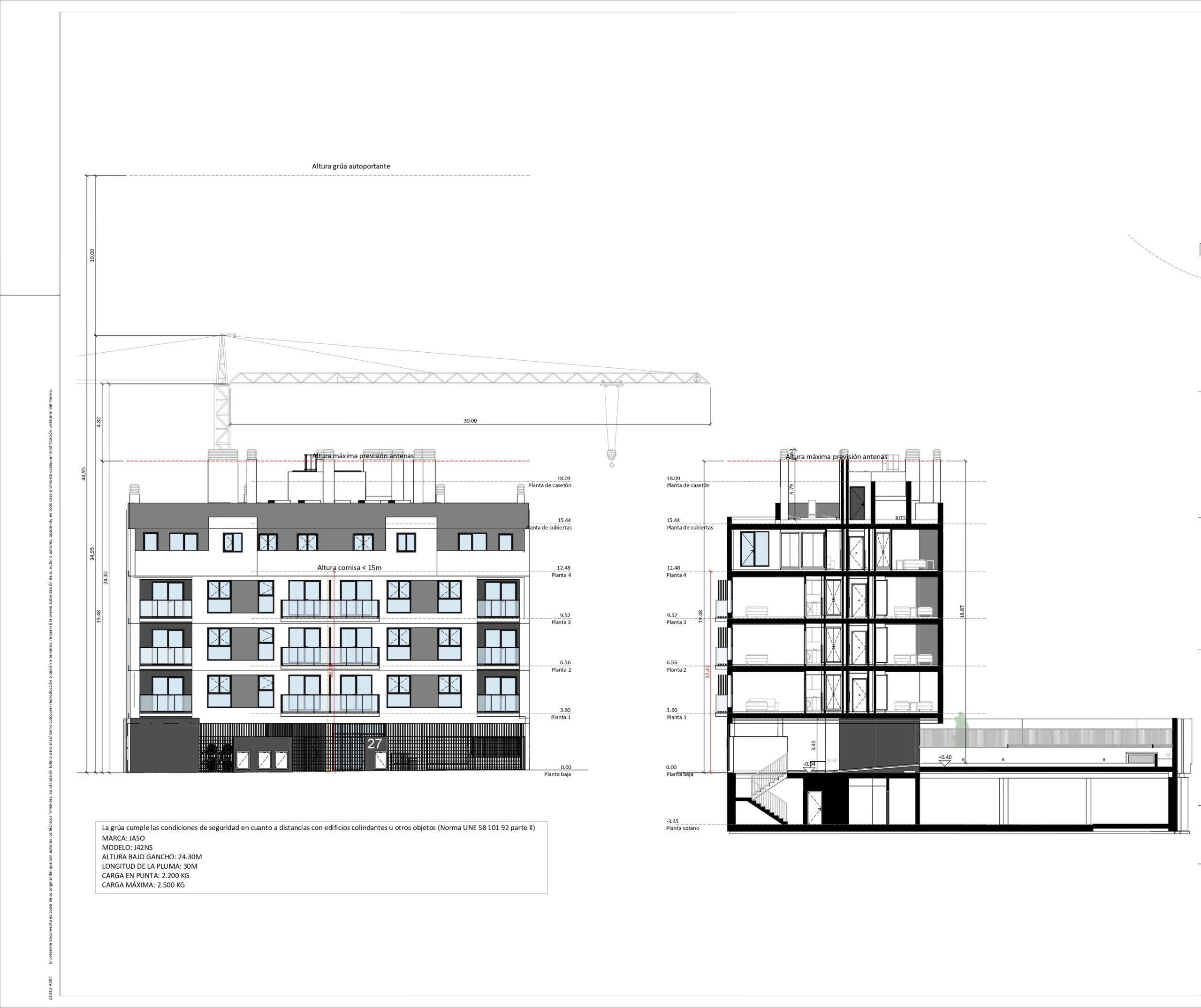 Construcción de edificio residencial en Madrid